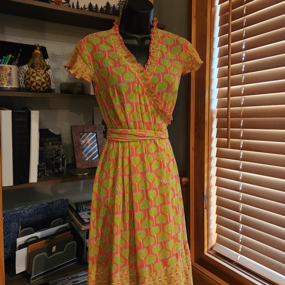 .Lilly Pulitzer "Driscoll" Chiffon Wrap Dress - Worn Once - Like New
